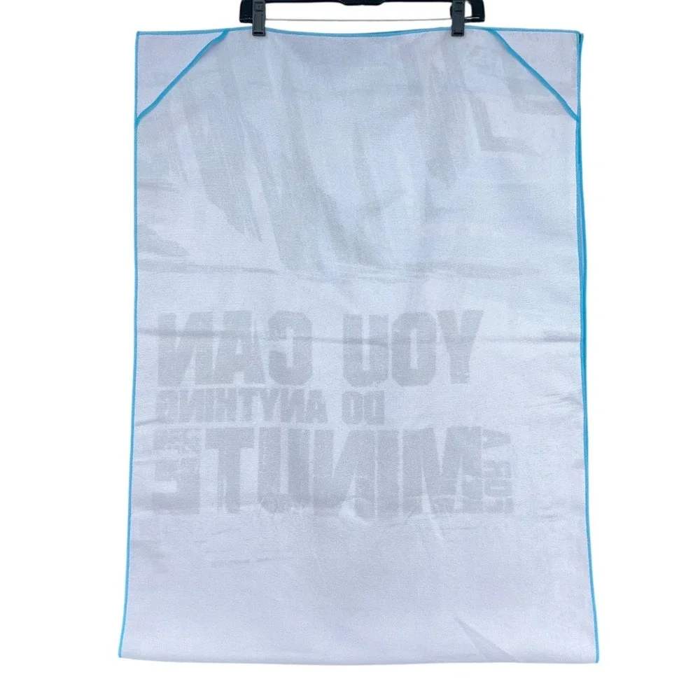 Sweaty Warrior Fitness Towel You‎ Can Do Anything Workout Gym Sports Blue